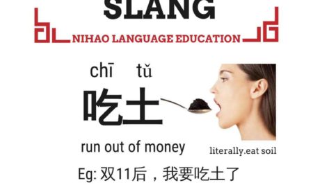 Chinese Slang Eat Soil-No Money